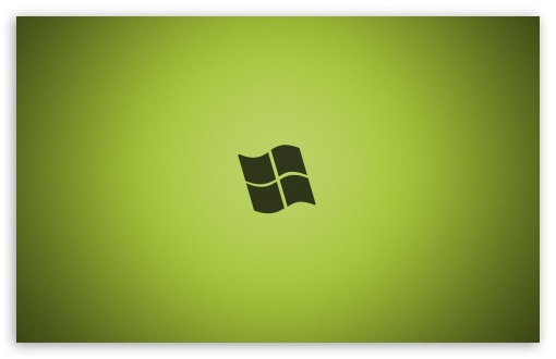 Windows Logo Green Background UltraHD Wallpaper for Widescreen 16:10 ;