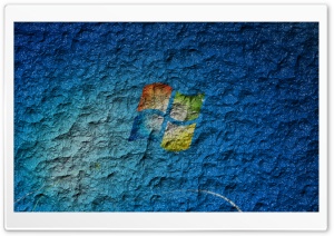 Windows Logo on Wall Ultra HD Wallpaper for 4K UHD Widescreen desktop, tablet & smartphone