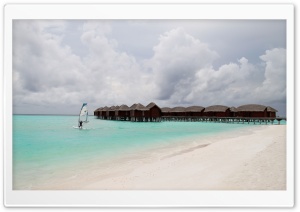Windsurfing, Maldives Ultra HD Wallpaper for 4K UHD Widescreen desktop, tablet & smartphone