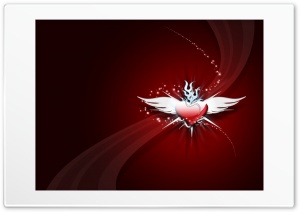 winged heart 4K UHD Wallpaper for Widescreen and UltraWide Desktop, UltraHD TV, Smartphone, Tablet