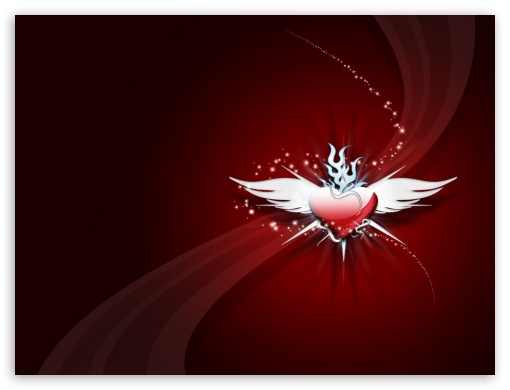 winged heart UltraHD Wallpaper for Fullscreen 4:3 ;
