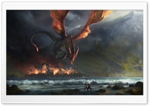 Wings Dragon Fire Ultra HD Wallpaper for 4K UHD Widescreen desktop, tablet & smartphone