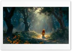 Winnie the Pooh Illustration Ultra HD Wallpaper for 4K UHD Widescreen Desktop, Lockscreen, Screensaver, TV, Tablet, Smartphone