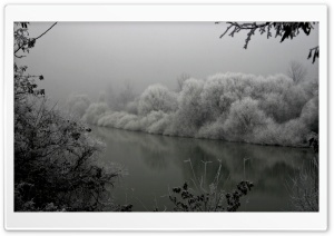 Winter At The River Ultra HD Wallpaper for 4K UHD Widescreen desktop, tablet & smartphone