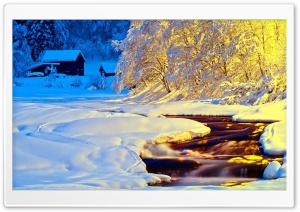 Winter Blue and Yellow Ultra HD Wallpaper for 4K UHD Widescreen desktop, tablet & smartphone