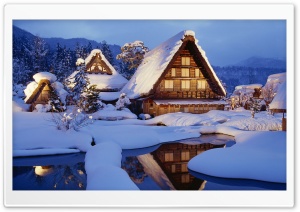 Winter Chalet Ultra HD Wallpaper for 4K UHD Widescreen desktop, tablet & smartphone