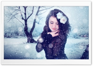 Winter Girl Ultra HD Wallpaper for 4K UHD Widescreen desktop, tablet & smartphone