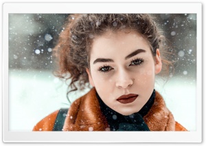 Winter Girl Ultra HD Wallpaper for 4K UHD Widescreen desktop, tablet & smartphone