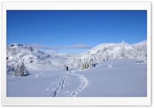 Winter Hiking Ultra HD Wallpaper for 4K UHD Widescreen desktop, tablet & smartphone