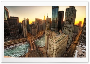 Winter In Chicago Ultra HD Wallpaper for 4K UHD Widescreen desktop, tablet & smartphone