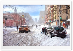 Winter In The City Ultra HD Wallpaper for 4K UHD Widescreen desktop, tablet & smartphone