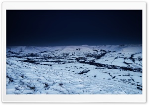 Winter Landscape, Night Ultra HD Wallpaper for 4K UHD Widescreen desktop, tablet & smartphone