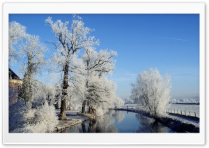 Winter Landscape, Utrecht, Netherlands Ultra HD Wallpaper for 4K UHD Widescreen desktop, tablet & smartphone