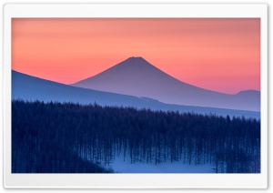 Winter Morning In Mountains 4K UHD Wallpaper for Widescreen and UltraWide Desktop, UltraHD TV, Smartphone, Tablet