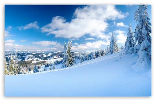 winter mountain desktop background