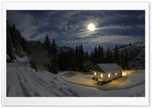 Winter Night Ultra HD Wallpaper for 4K UHD Widescreen desktop, tablet & smartphone