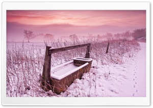Winter Over The Fields Ultra HD Wallpaper for 4K UHD Widescreen desktop, tablet & smartphone