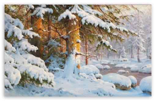 Winter Painting by Walter Moras UltraHD Wallpaper for UHD 16:9 ; HD 16:9 ; UltraWide 21:9 24:10 32:9 32:10 ; Widescreen 16:10 5:3 ; Fullscreen 4:3 5:4 3:2 ; Tablet 1:1 ; Mobile 9:16 9:19.5 9:20 9:21 9:22 10:16 2:3 3:5 3:4 ; Dual 16:10 5:3 16:9 4:3 5:4 3:2 ;