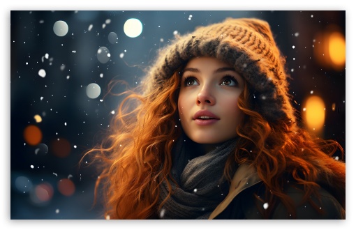 Winter Portrait with Snowfall UltraHD Wallpaper for UHD 16:9 ; HD 16:9 ; UltraWide 21:9 24:10 32:9 32:10 ; Widescreen 16:10 5:3 ; Fullscreen 4:3 5:4 3:2 ; Tablet 1:1 ; Mobile 9:16 9:19.5 9:20 10:16 2:3 3:5 3:4 ; Dual 16:10 5:3 16:9 4:3 5:4 3:2 ;