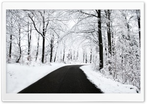 Winter Road Ultra HD Wallpaper for 4K UHD Widescreen desktop, tablet & smartphone