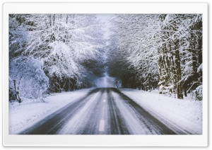 Winter Road Ultra HD Wallpaper for 4K UHD Widescreen desktop, tablet & smartphone