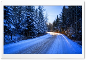 Winter Road Day Light Ultra HD Wallpaper for 4K UHD Widescreen desktop, tablet & smartphone