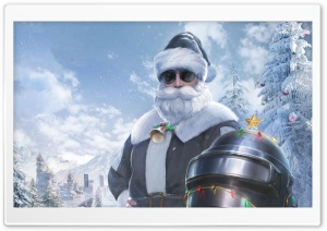 Winter Santa Claus PUBG Video Game Ultra HD Wallpaper for 4K UHD Widescreen desktop, tablet & smartphone