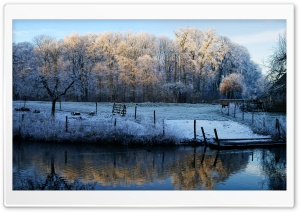 Winter Scenery   Kromme Rijn, Utrecht Ultra HD Wallpaper for 4K UHD Widescreen desktop, tablet & smartphone