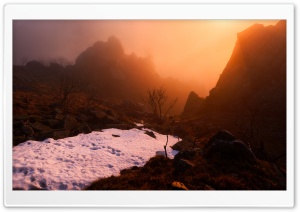 Winter Sunrise Mountain Ultra HD Wallpaper for 4K UHD Widescreen desktop, tablet & smartphone