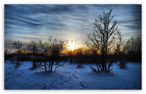 widescreen winter sunset wallpapers