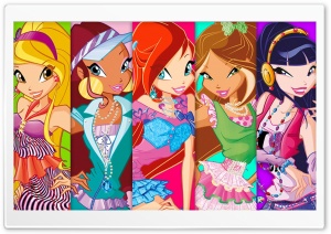 Winx Girls Ultra HD Wallpaper for 4K UHD Widescreen Desktop, Lockscreen, Screensaver, TV, Tablet, Smartphone