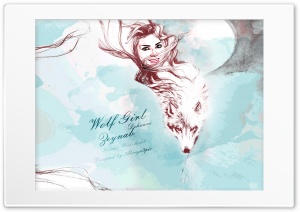 Wolf Girl Zeynab Dehnavi Ultra HD Wallpaper for 4K UHD Widescreen desktop, tablet & smartphone
