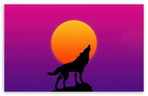 Wolf Howling at the Moon Minimalist Drawing UltraHD Wallpaper for UHD 16:9 ; HD 16:9 ; UltraWide 21:9 24:10 32:9 32:10 ; Widescreen 16:10 5:3 ; Fullscreen 4:3 5:4 3:2 ; Tablet 1:1 ; Mobile 9:16 10:16 2:3 3:5 3:4 ; Dual 16:10 5:3 16:9 4:3 5:4 3:2 ;