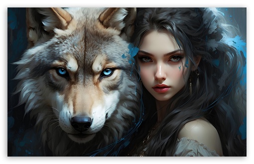 Wolf Woman UltraHD Wallpaper for UHD 16:9 ; HD 16:9 ; UltraWide 21:9 24:10 32:9 32:10 ; Widescreen 16:10 5:3 ; Fullscreen 4:3 5:4 3:2 ; Tablet 1:1 ; Mobile 9:16 9:19.5 9:20 10:16 2:3 3:5 3:4 ; Dual 16:10 5:3 16:9 4:3 5:4 3:2 ;