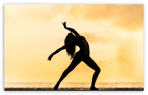 Woman Dancing Silhouette Contemporary Ultra HD Desktop Background Wallpaper  for 4K UHD TV : Widescreen & UltraWide Desktop & Laptop : Tablet :  Smartphone