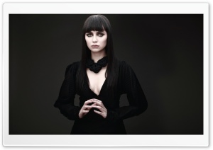 Woman in Black Ultra HD Wallpaper for 4K UHD Widescreen desktop, tablet & smartphone