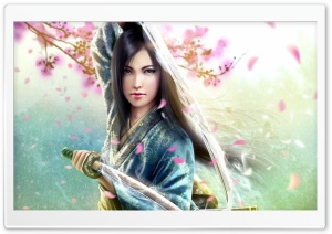 Woman Samurai Ultra HD Wallpaper for 4K UHD Widescreen desktop, tablet & smartphone