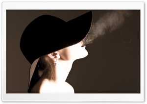 Woman Smoking Ultra HD Wallpaper for 4K UHD Widescreen desktop, tablet & smartphone