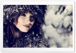 Woman, Winter Ultra HD Wallpaper for 4K UHD Widescreen desktop, tablet & smartphone