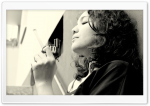 Woman With Revolver Ultra HD Wallpaper for 4K UHD Widescreen desktop, tablet & smartphone