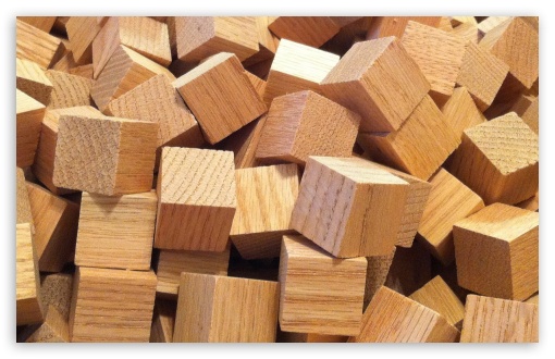 Wood Bricks UltraHD Wallpaper for Widescreen 16:10 ;