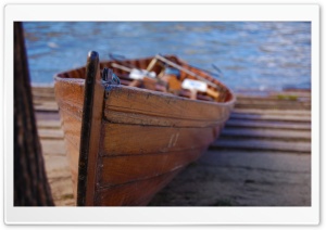 Wooden Boat 4K UHD Wallpaper for Widescreen and UltraWide Desktop, UltraHD TV, Smartphone, Tablet