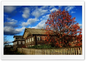 Wooden Houses, Autumn Ultra HD Wallpaper for 4K UHD Widescreen desktop, tablet & smartphone