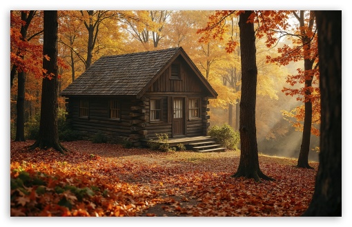 Woodland Cabin UltraHD Wallpaper for UHD 16:9 ; HD 16:9 ; UltraWide 21:9 24:10 ; Widescreen 16:10 5:3 ; Fullscreen 4:3 5:4 3:2 ; Tablet 1:1 ; Dual 4:3 5:4 3:2 ;