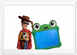 Woody and Lilypad in Toy Story 5 4K UHD Wallpaper for Widescreen and UltraWide Desktop, UltraHD TV, Smartphone, Tablet