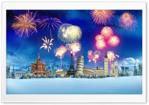 World Fireworks Ultra HD Wallpaper for 4K UHD Widescreen desktop, tablet & smartphone