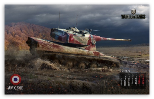 World of tanks: tank Amx 50B UltraHD Wallpaper for Wide 16:10 5:3 Widescreen WHXGA WQXGA WUXGA WXGA WGA ; Mobile 5:3 16:9 - WGA 2160p 1440p 1080p 900p 720p ;