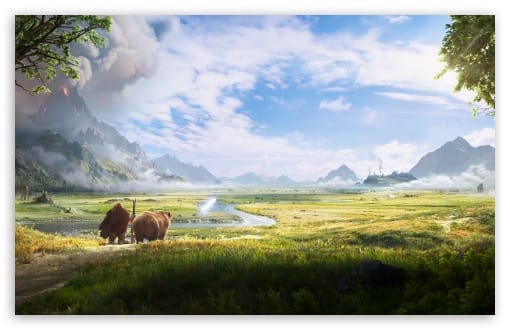 World of Warcraft Forever Dwarf Hunter and Bear UltraHD Wallpaper for UHD 16:9 ; HD 16:9 ; UltraWide 21:9 24:10 ; Widescreen 16:10 ; Tablet 1:1 ;