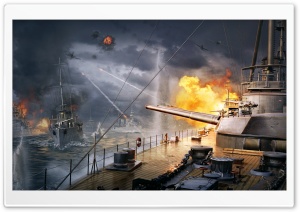World Of Warships Battleships Ultra HD Wallpaper for 4K UHD Widescreen desktop, tablet & smartphone