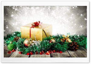 Wrapped Christmas Present Ultra HD Wallpaper for 4K UHD Widescreen desktop, tablet & smartphone